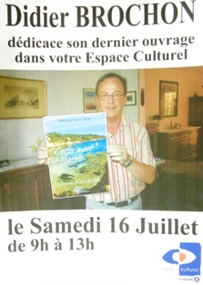 annonce de la séance de dédicaces à l`Espace Culturel d`Hères, Médiathèque, 6 rue du Soldat Bellon 83 HYERES